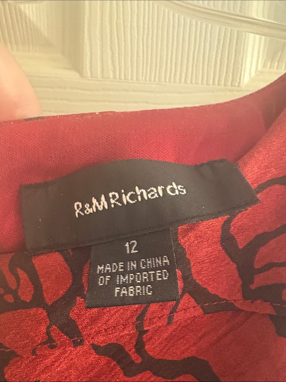 Sleeveless Red Floral Ruffle Midi Dress - Picture 3 of 3
